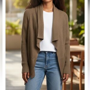 Y2K Isda & Co Cashmere Drapey Cardigan Sweater S